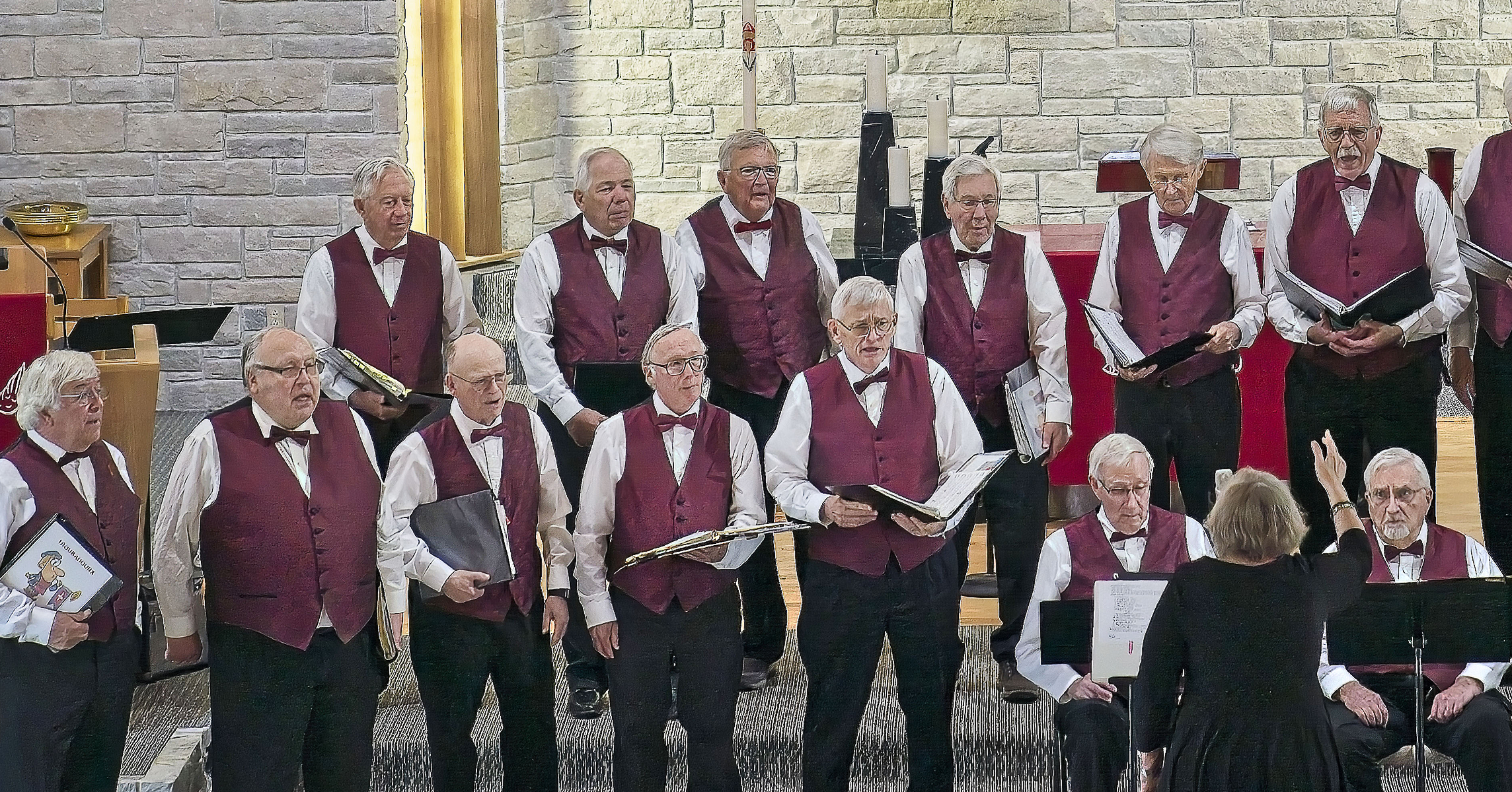 The Troubadours, a men's ensemble, in May 2025