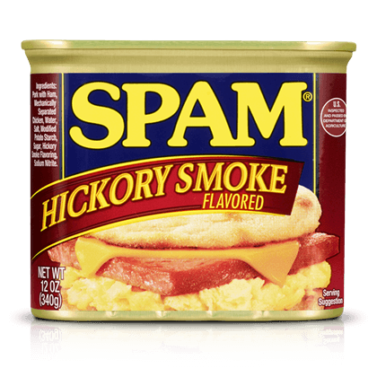 Can of hickory smoked Spam