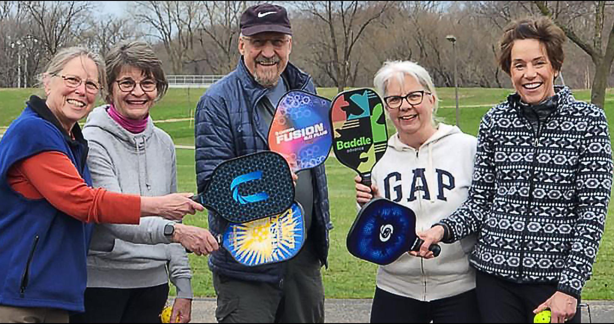 Pickleball players